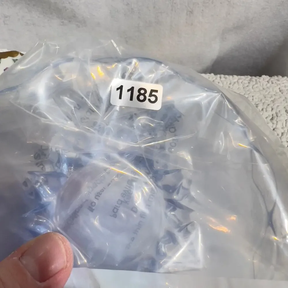 New Martinsville Janice Ice Blue Glass Saucer Lot of Two circa 1926-44 Sky Blue